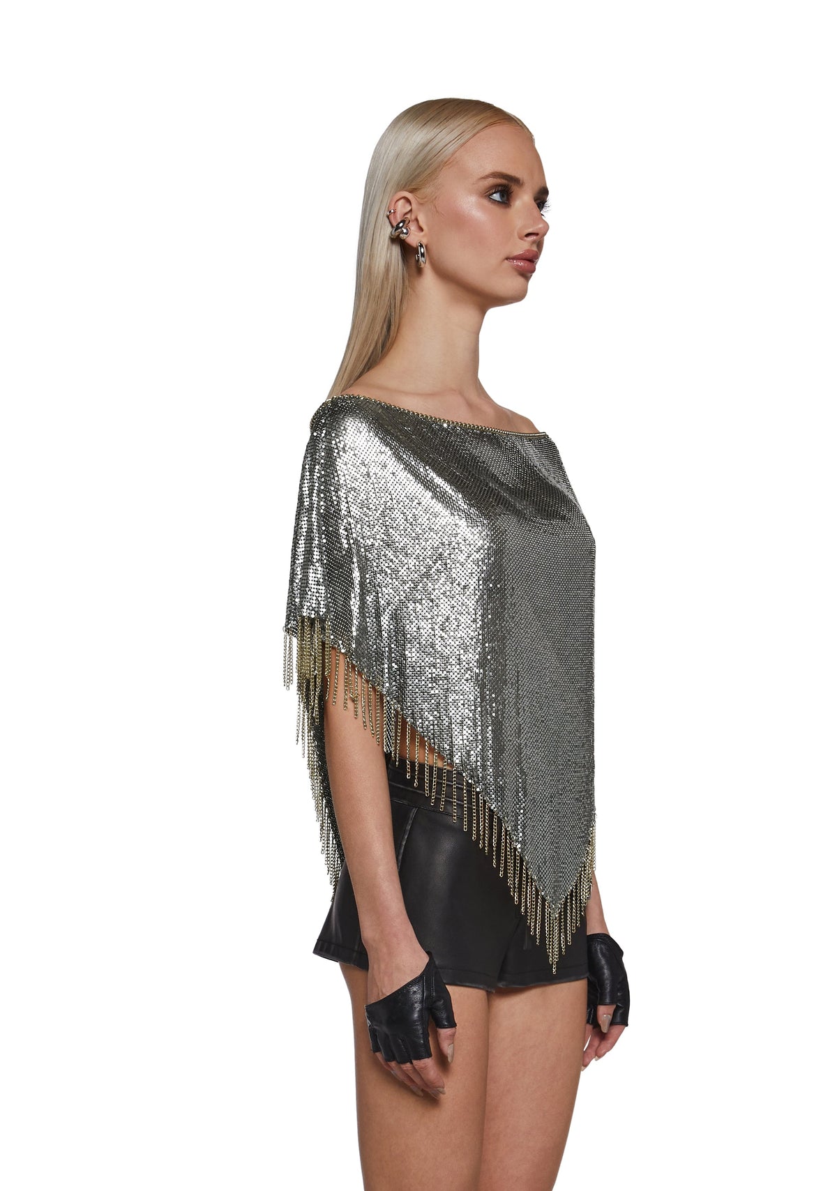 Femme Métal Poncho