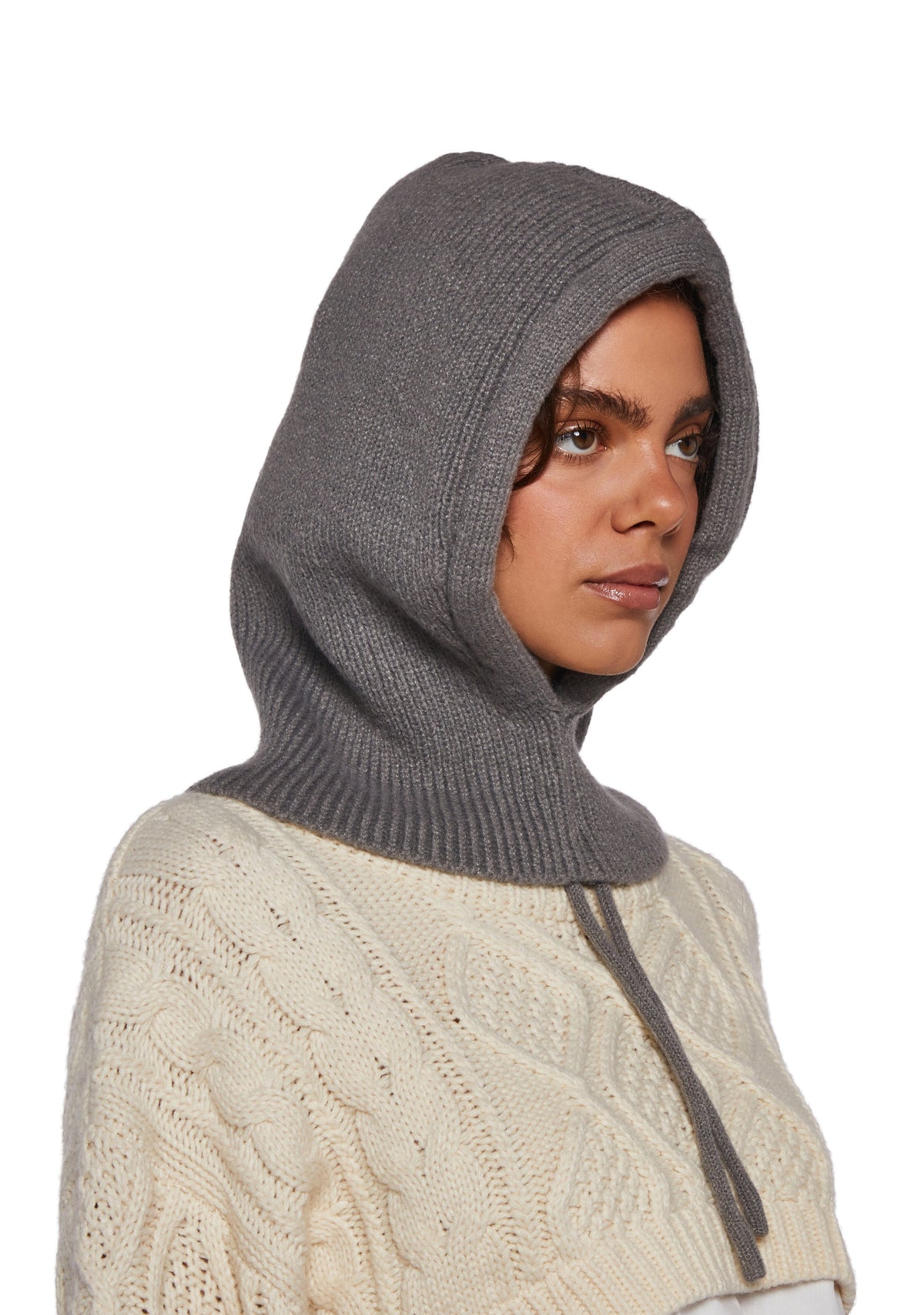 Cold Stare Hood WIth Strings