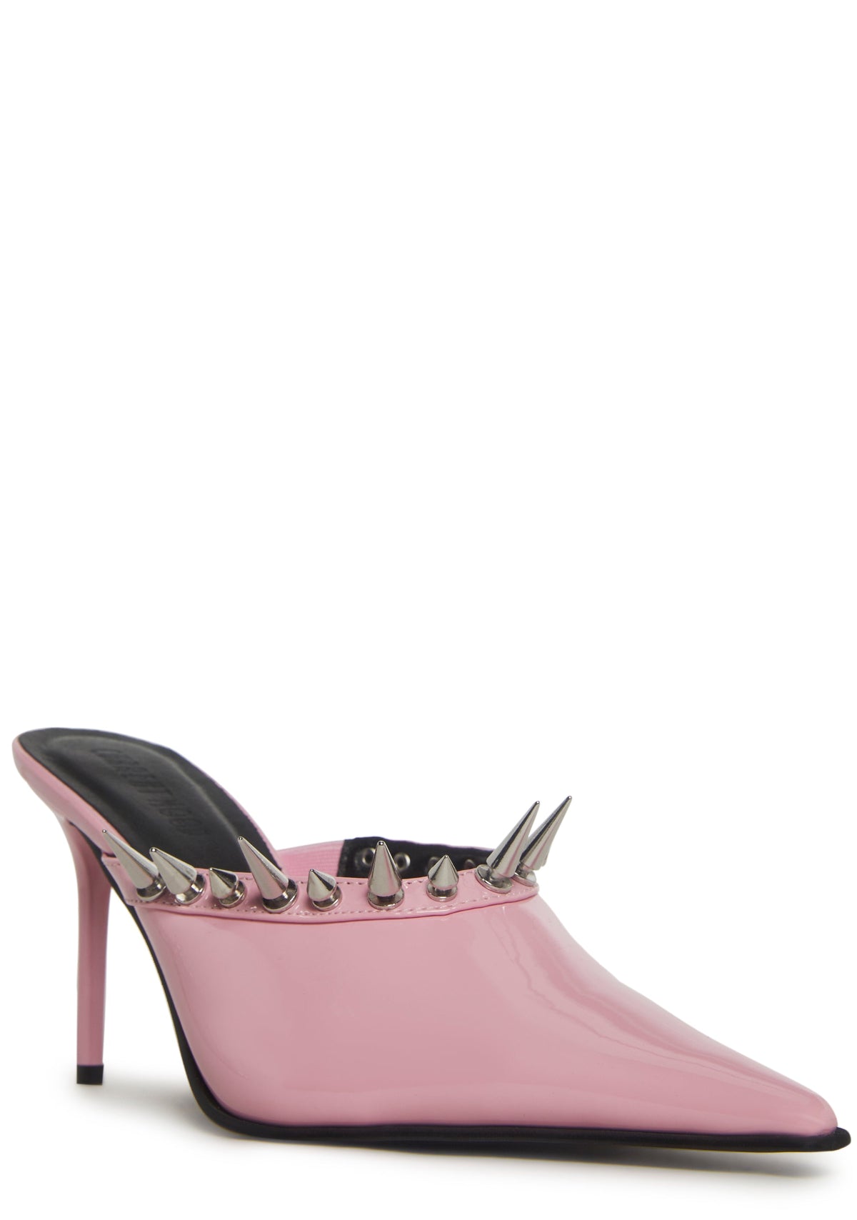 On Your Toes Spiked Mules - Pink