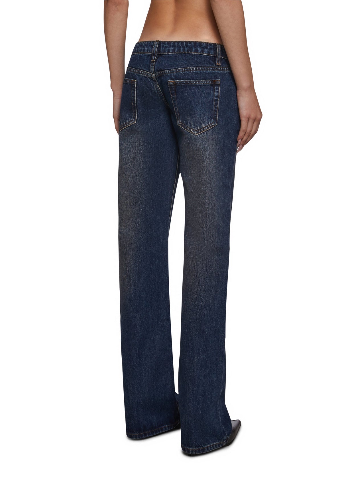 Riley Low Rise Boyfriend Jeans - Dark Blue