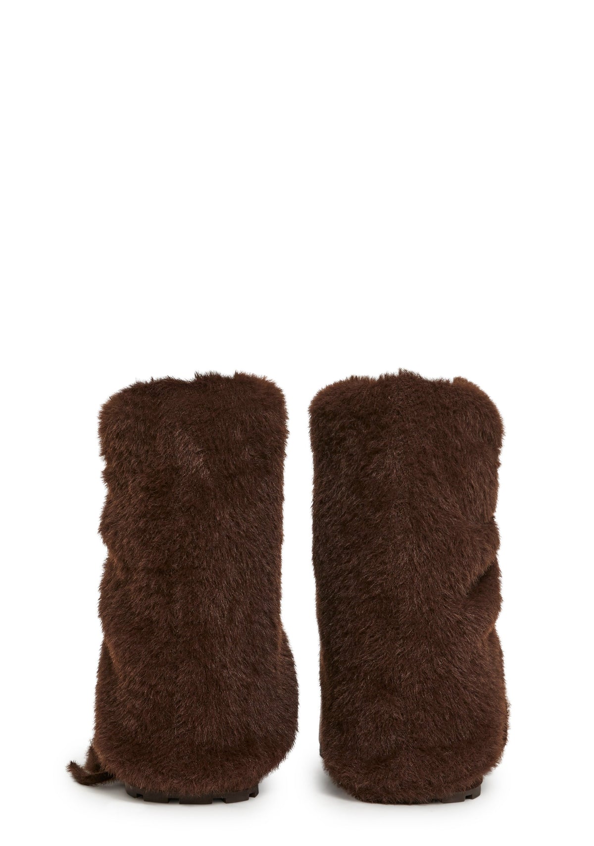 Snuggle Sesh Platform Booties - Brown