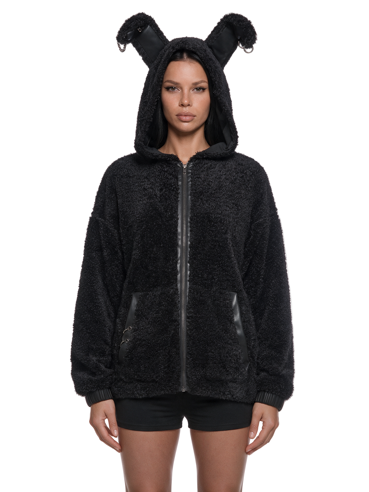 Goth Bunny Faux Fur Jacket