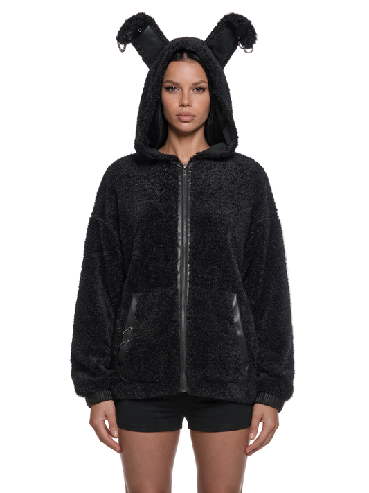 Goth Bunny Faux Fur Jacket