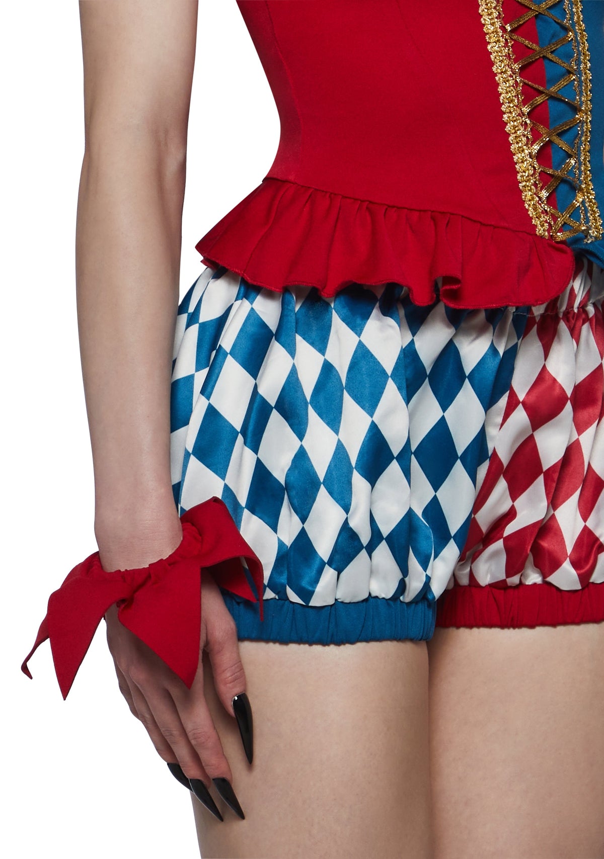 Harlequin Jester Corset Costume