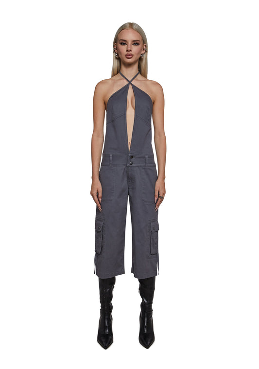 Kyrie Cargo Capri Jumpsuit