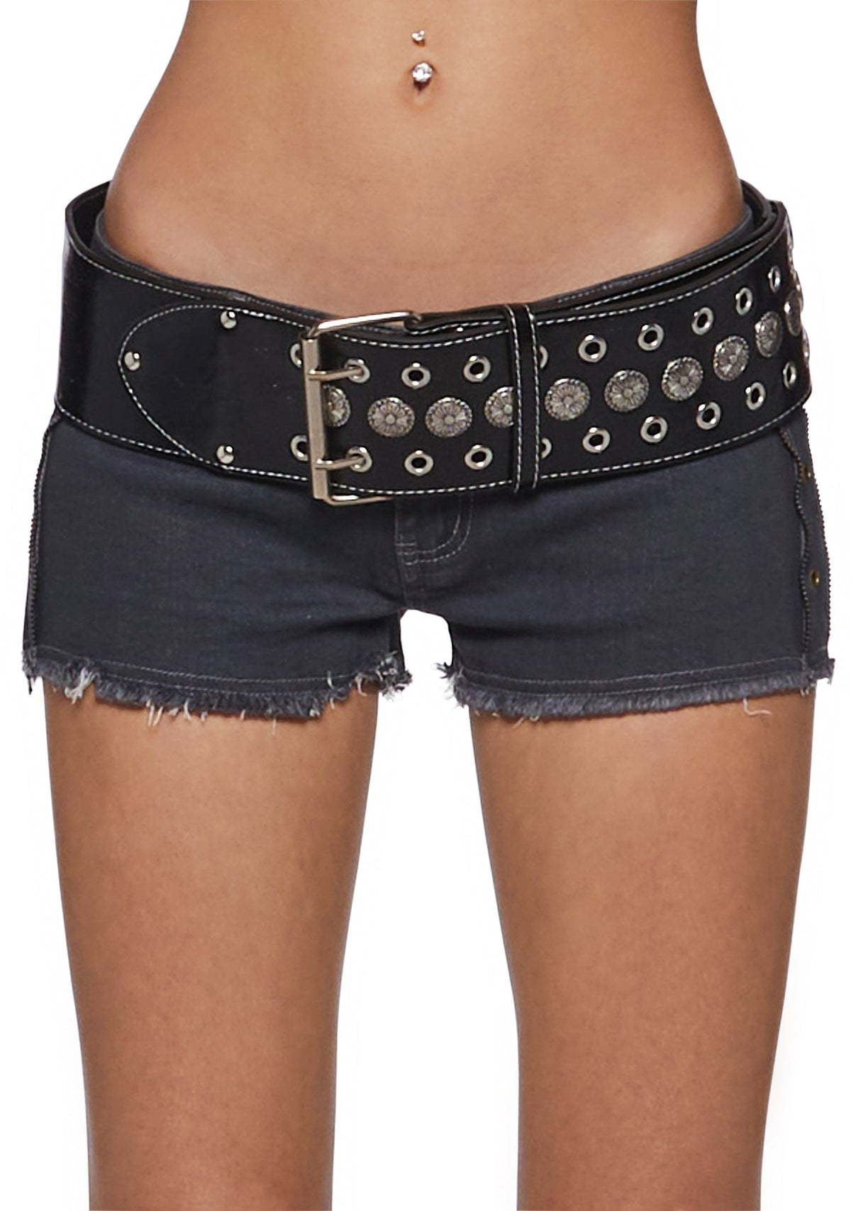 Wide Studded Belt
