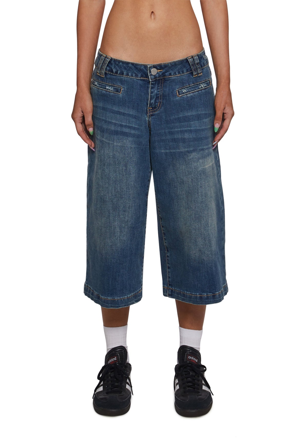 Gaucho Low Rise Capri Jeans