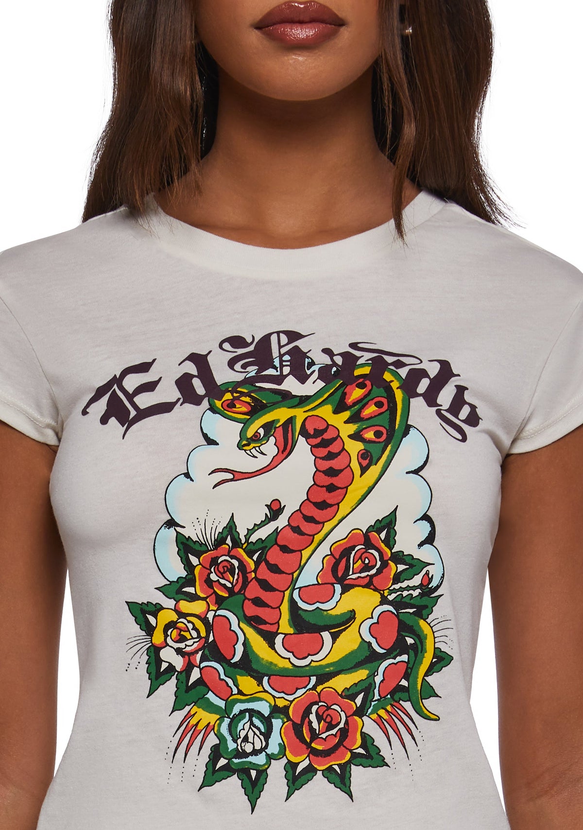 Rose Cobra Cap Sleeve Tee