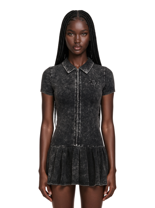 Remix Washed Polo Mini Dress