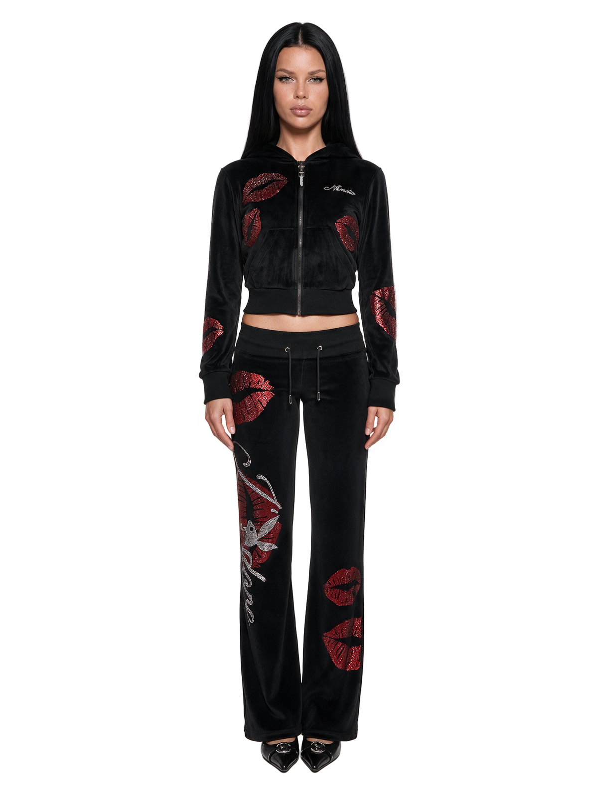 Playboy I love Velour Flare Pants