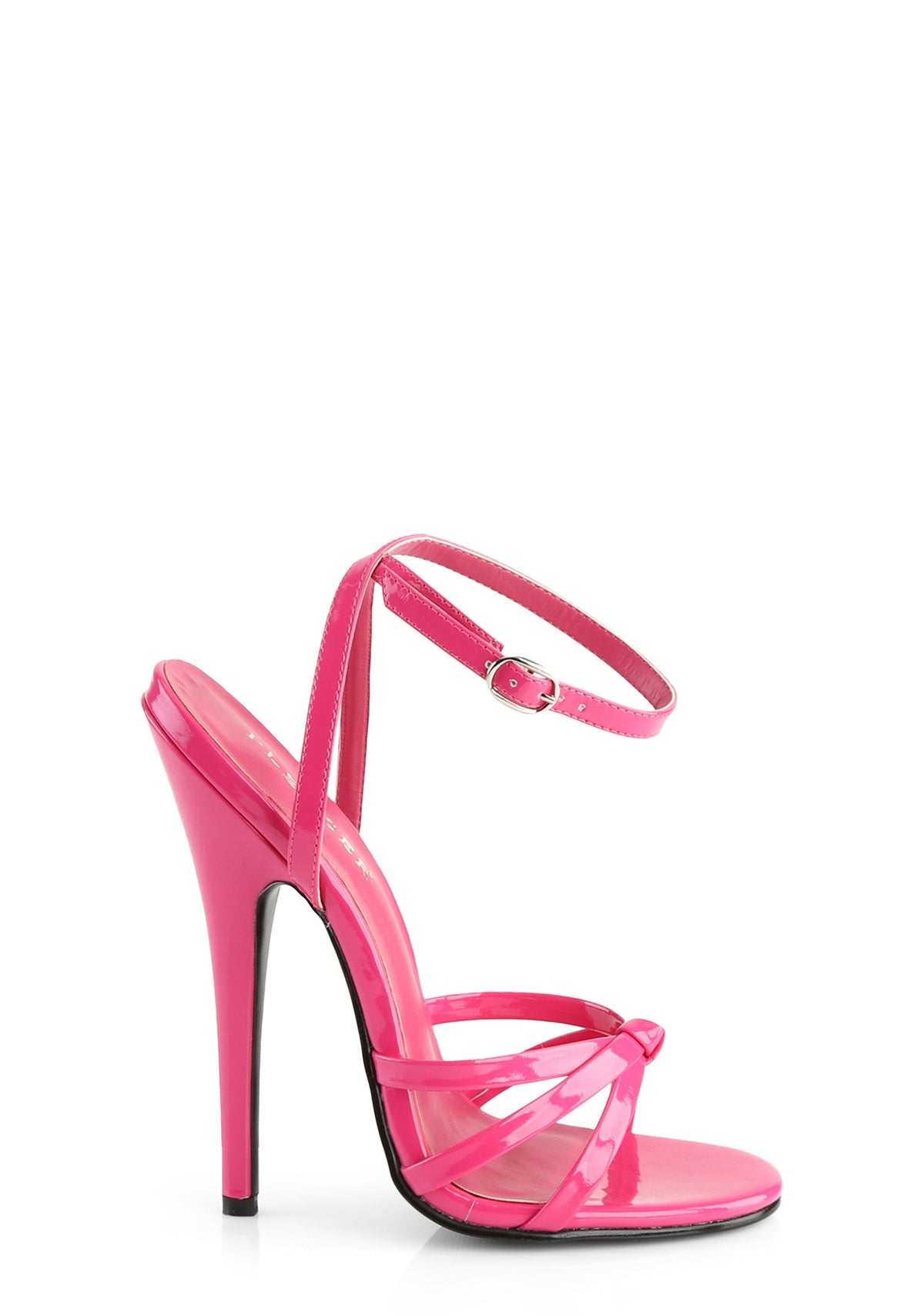 Domina-108 Strappy Ankle Wrap Sandals-Hot Pink