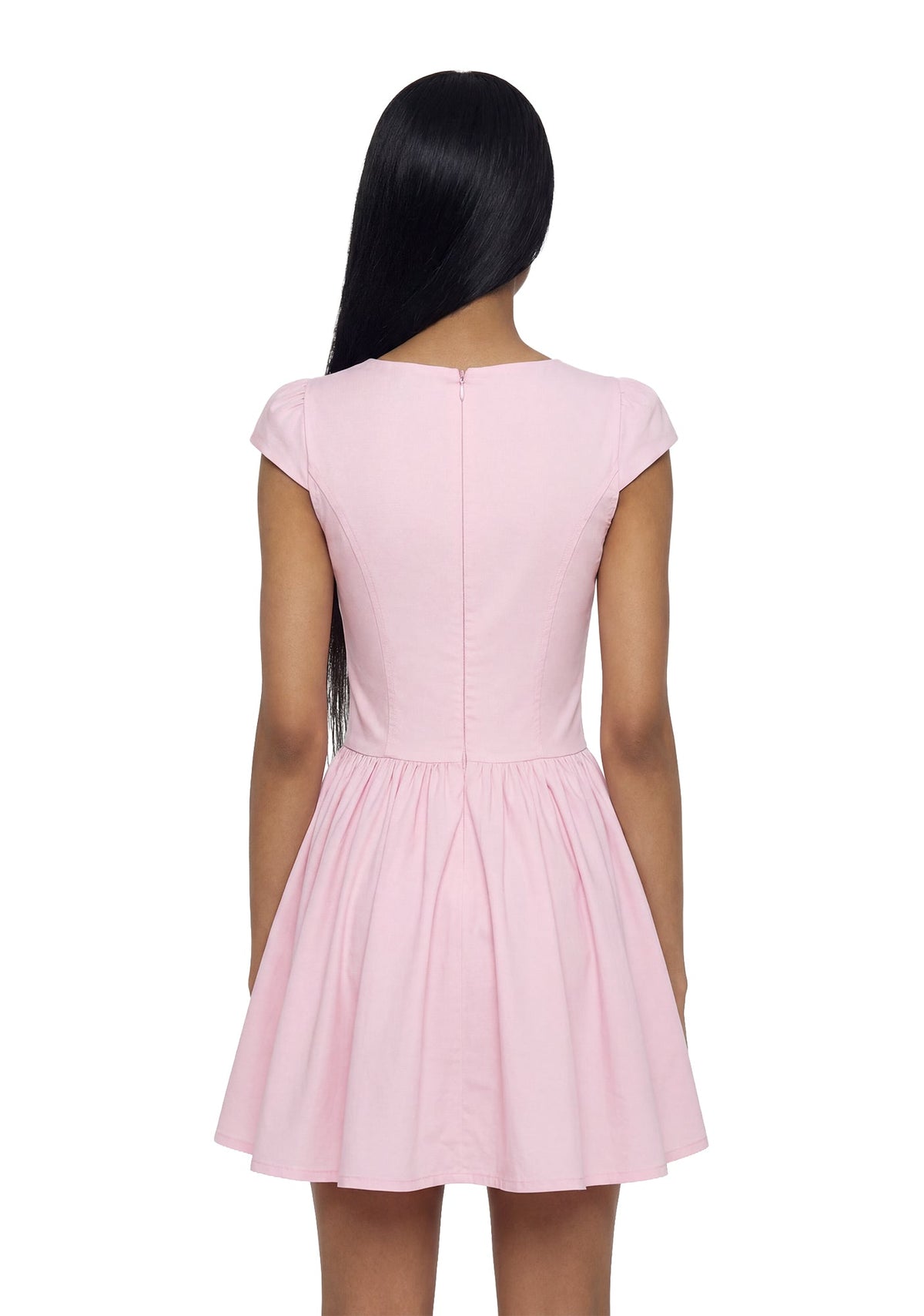 Sweet Of You Peplum Dress - Pink