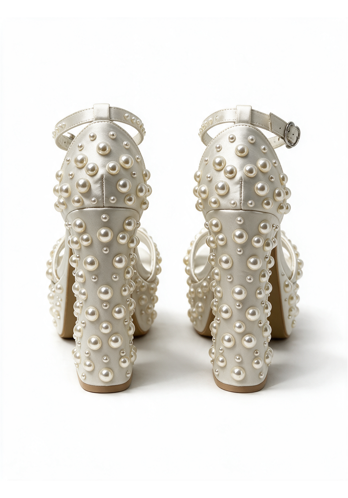 Pearl Revelation Platform Heels - Ivory
