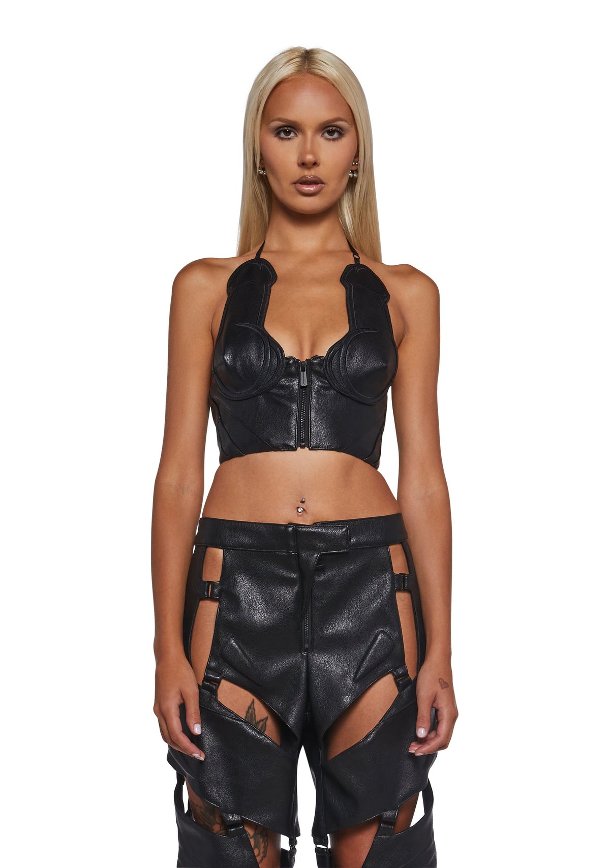 Moto Dickini Top - Black