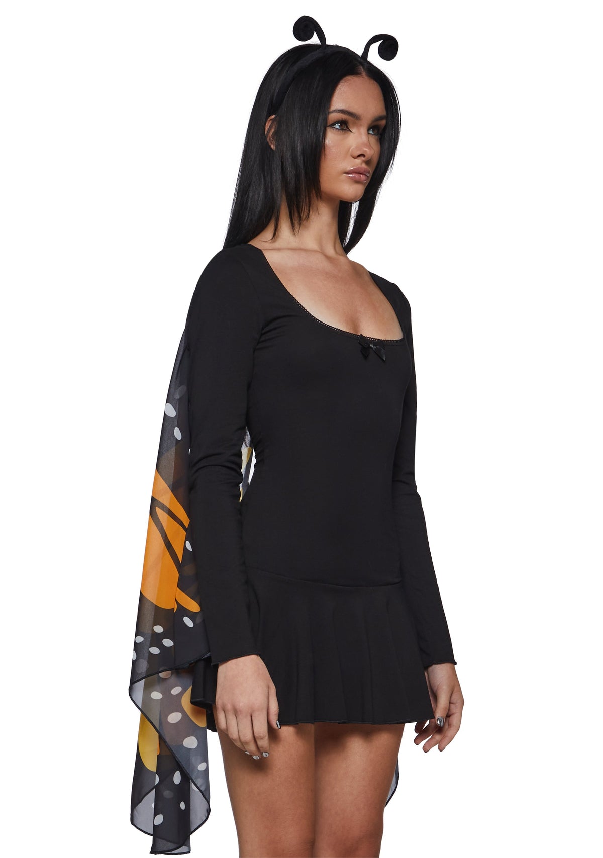 Monarch Butterfly Costume with Orange Wings