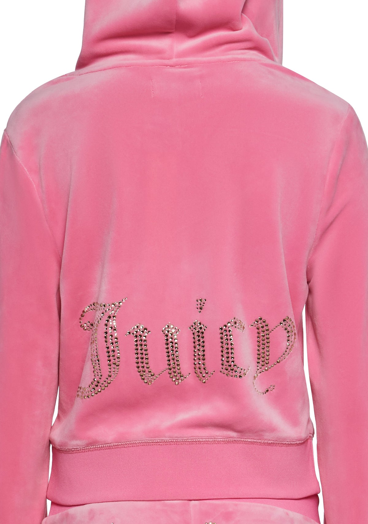 OG Big Bling Velour Hoodie - Pink