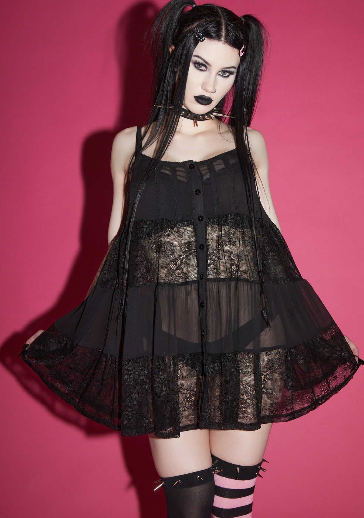 Iris Lace Babydoll Dress