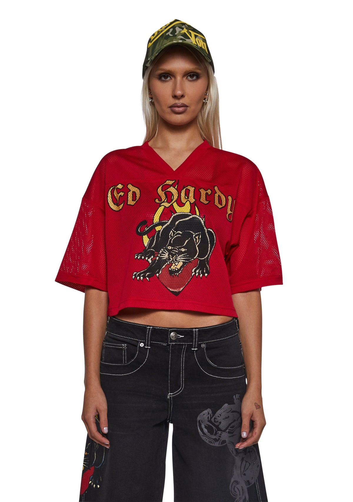 Panther Head Football Jersey Tee