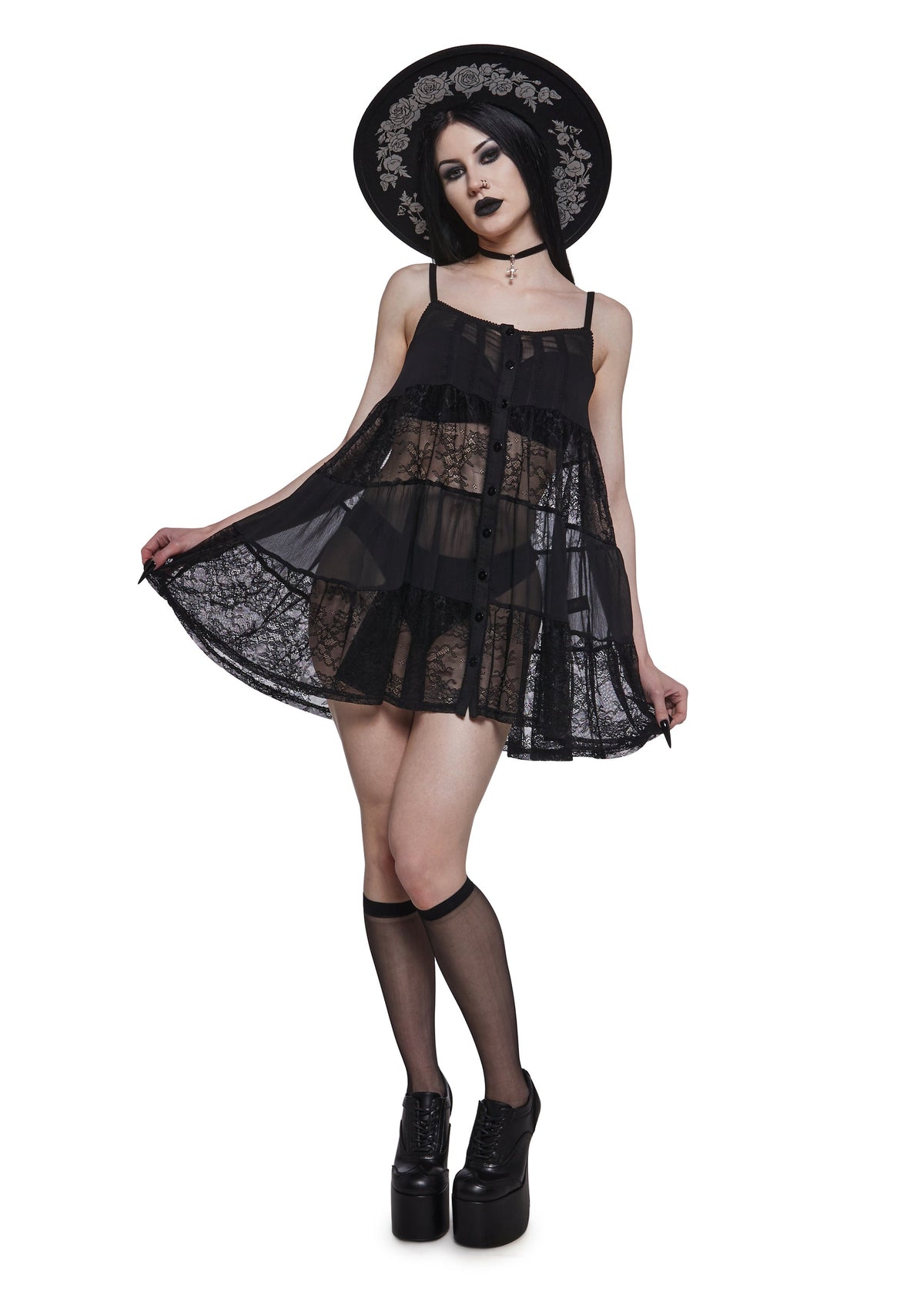 Iris Lace Babydoll Dress