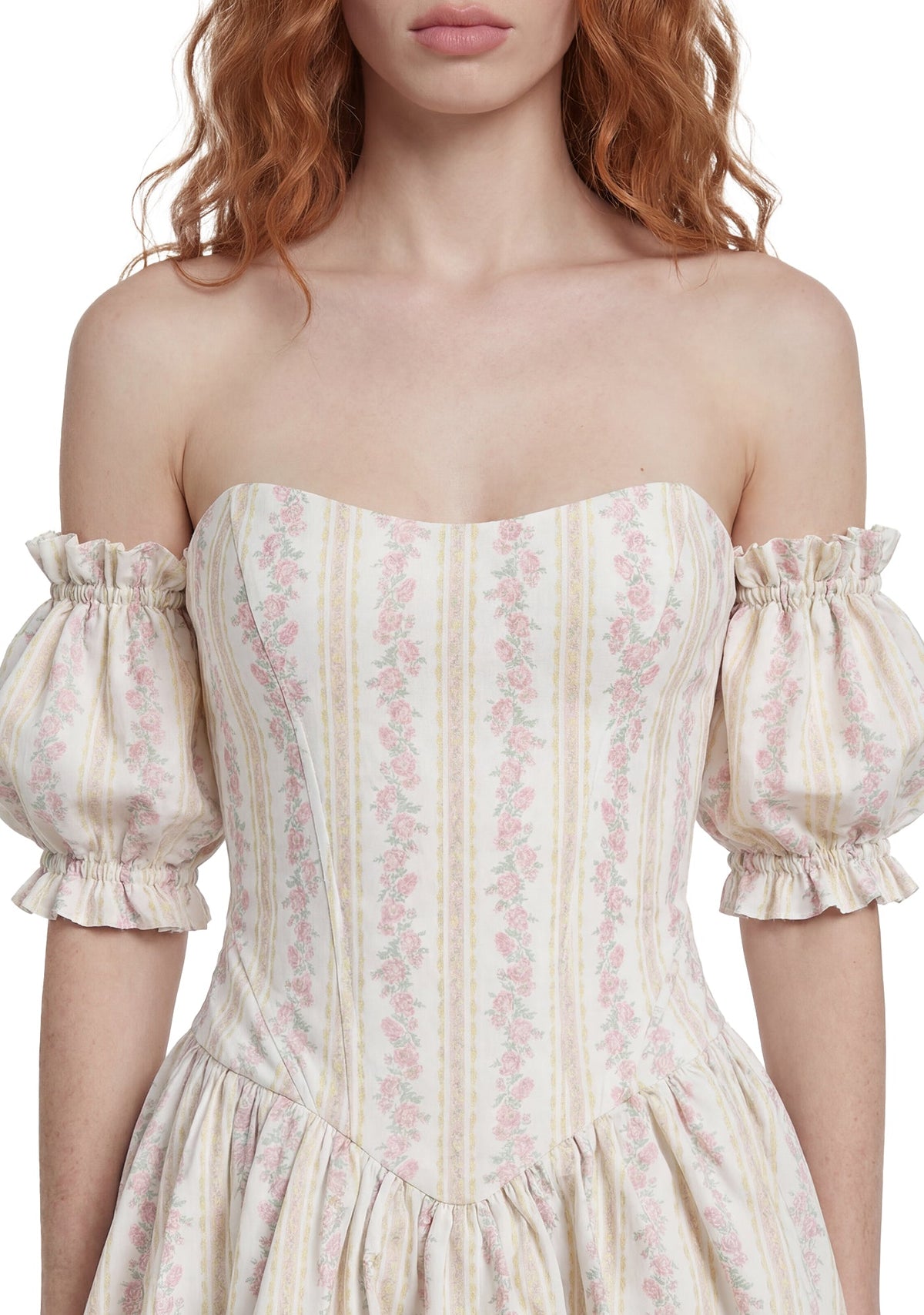Holding Court Corset Dress - White
