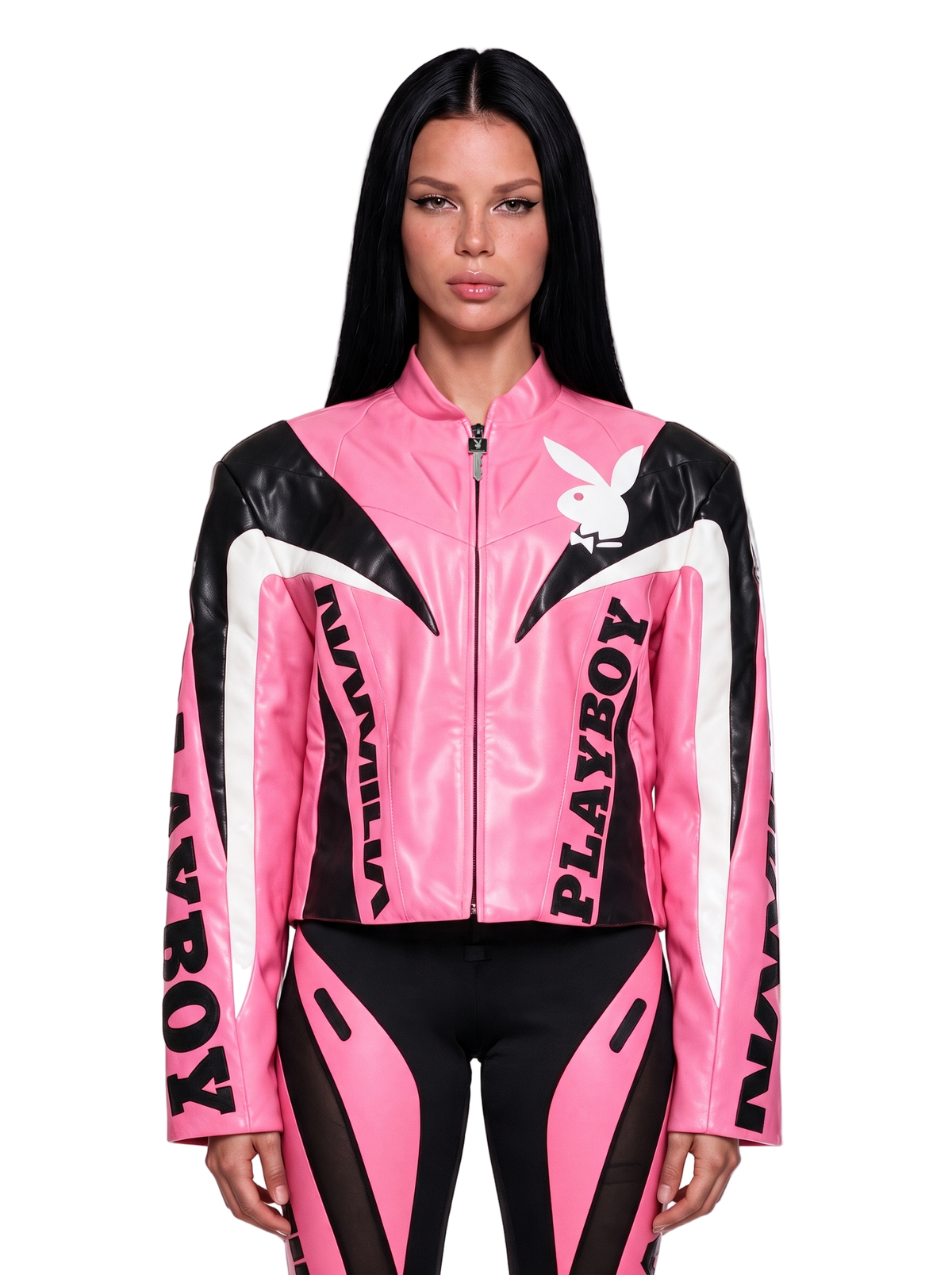 Playboy Moto Jacket - Pink