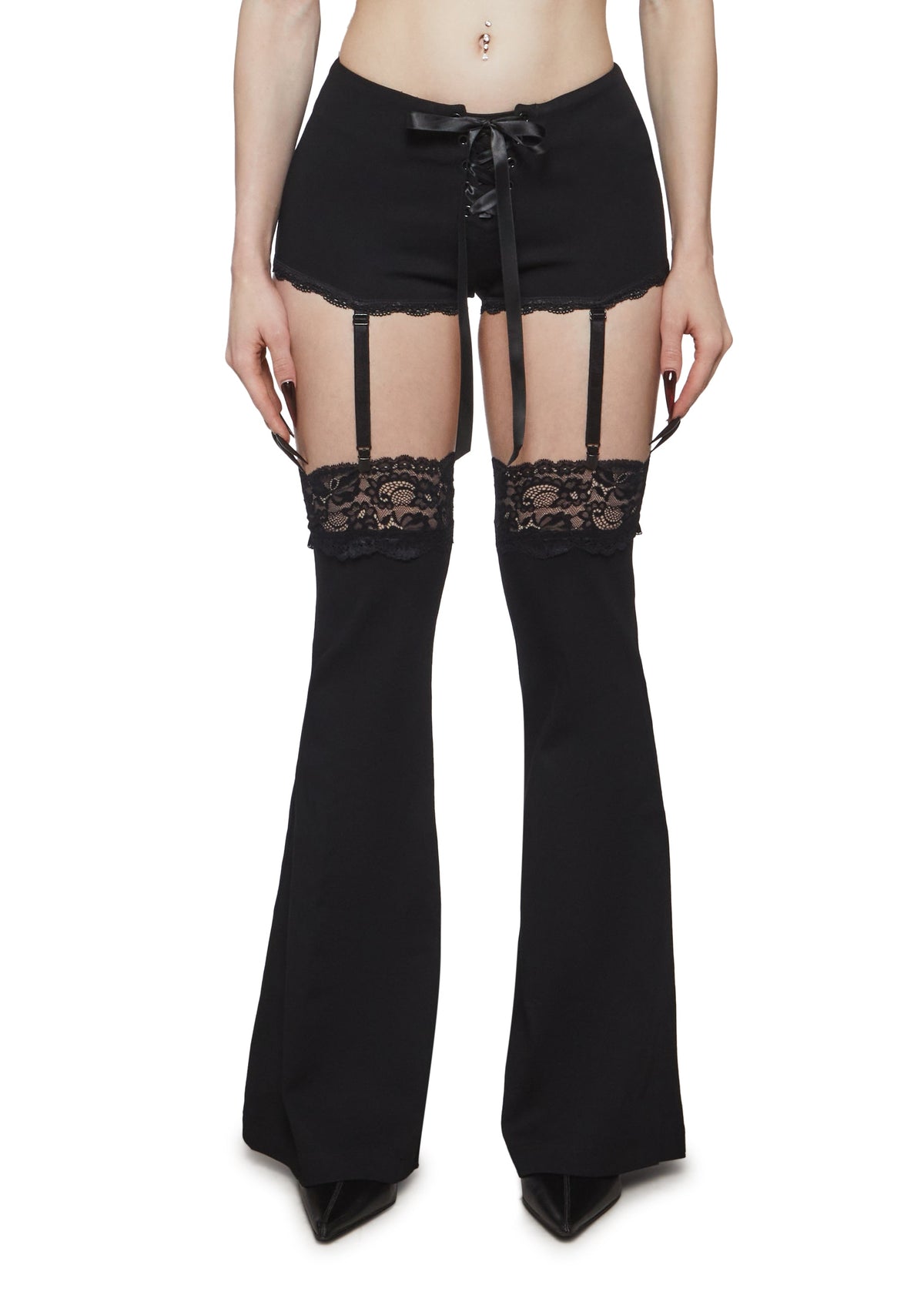 Vladima Lace Shorts with Chaps