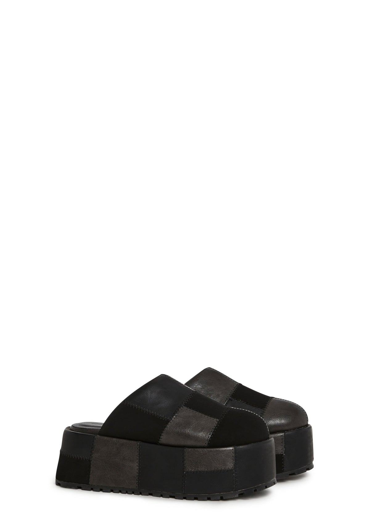Gritty Rebel Platform Clogs - Black