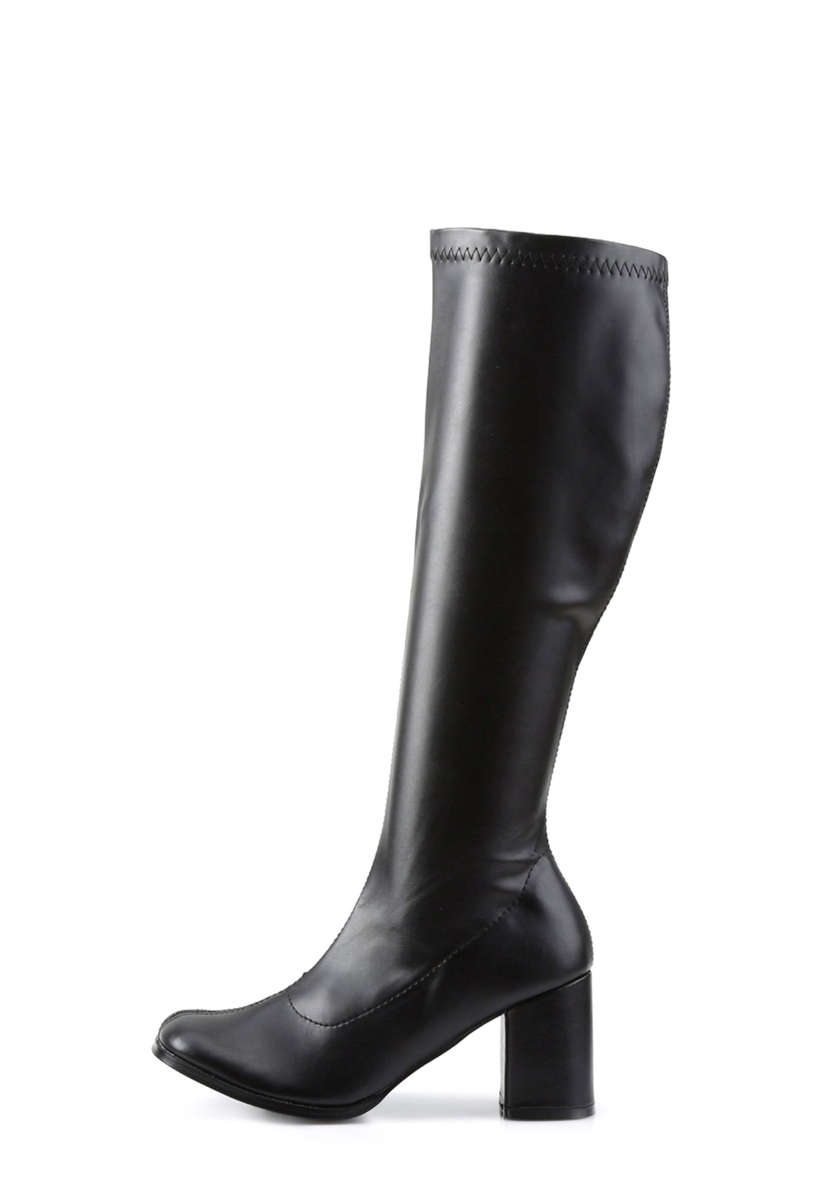 Gogo 300 Matte Knee High Boots - Black