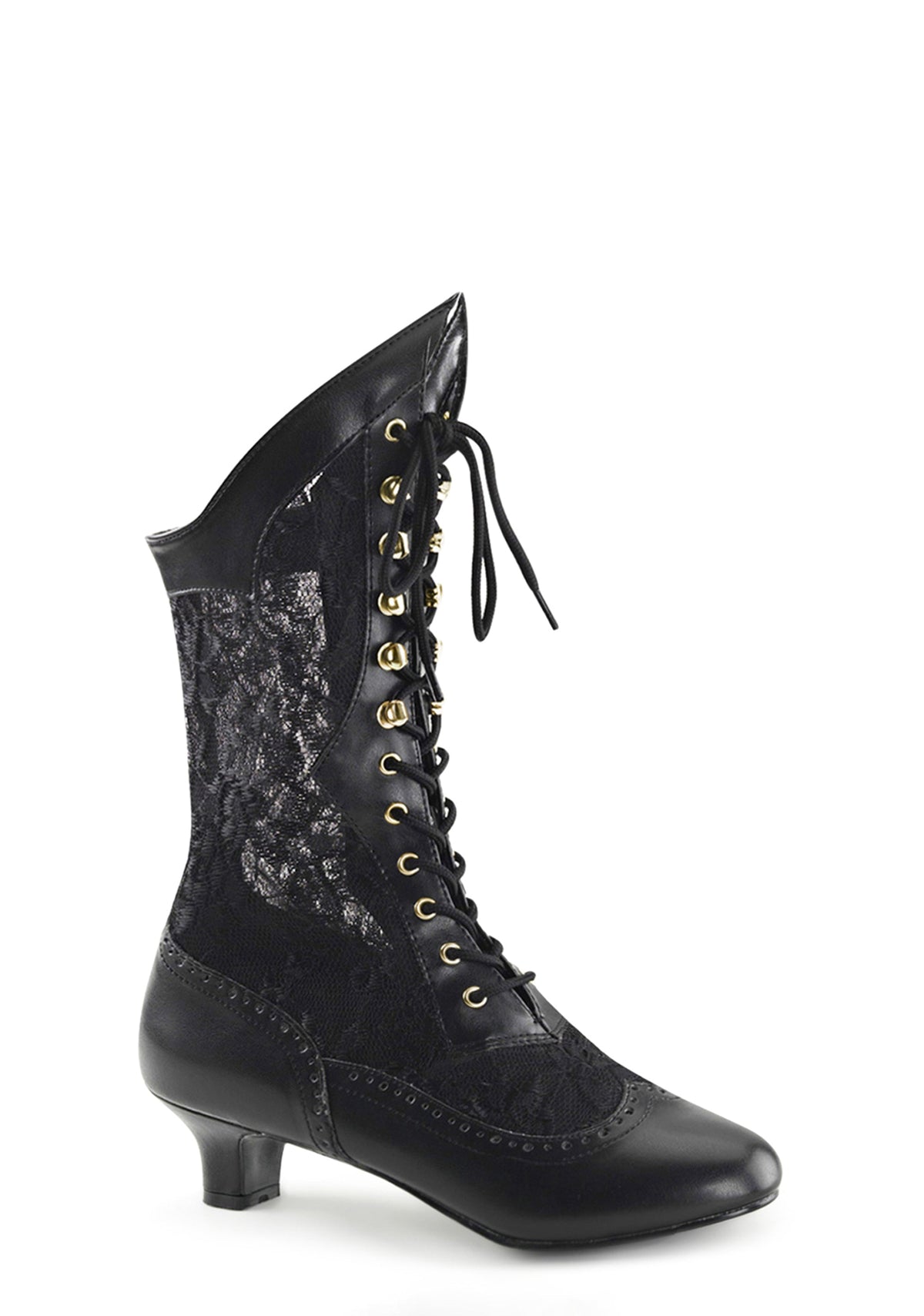 Dame-115 Lace Mid Calf Boots