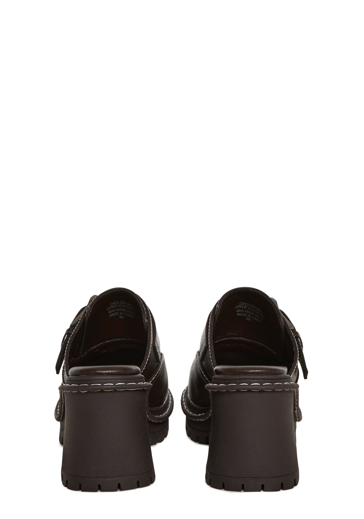 Campus Buckle Platform Mule