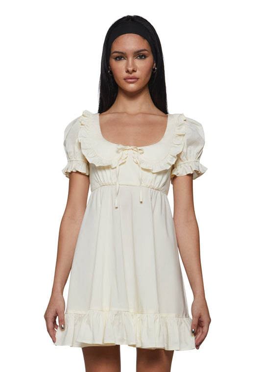 Soren Babydoll Mini Dress - Ivory