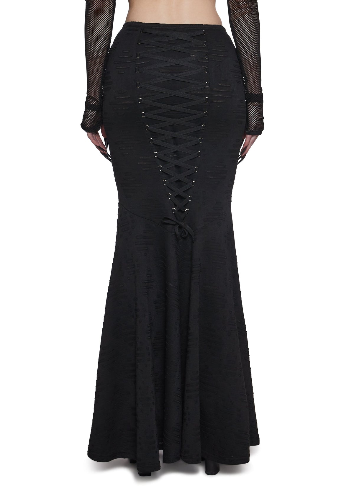 Dark Elegance Corset Maxi Skirt