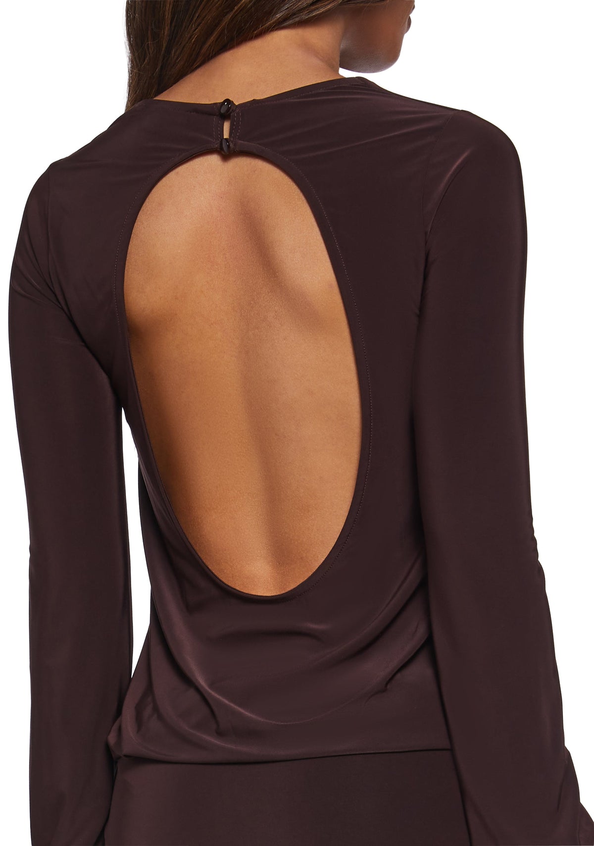 Class Clique Long Sleeve Dress - Brown