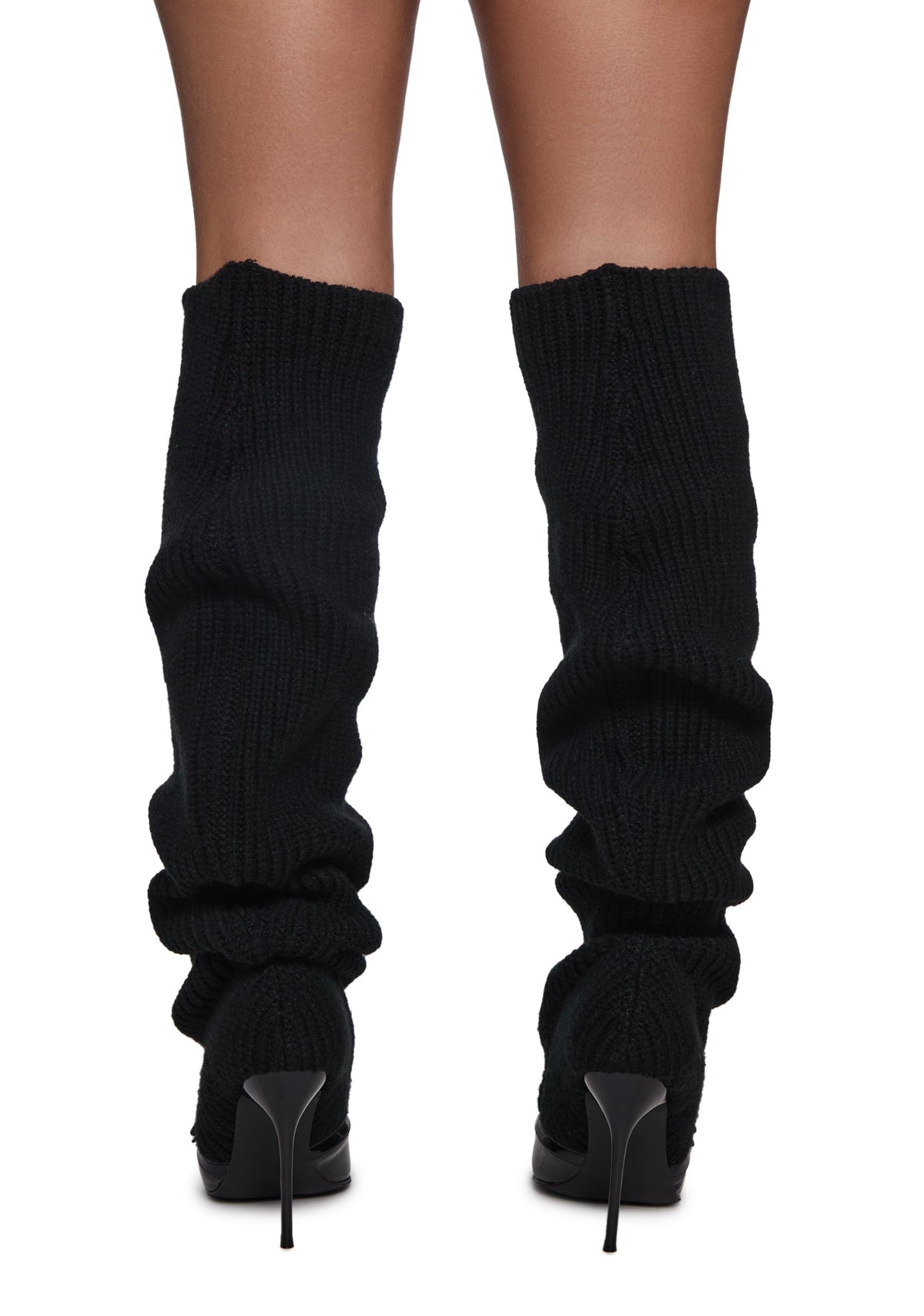 Hot Shot Knit Heeled Boots