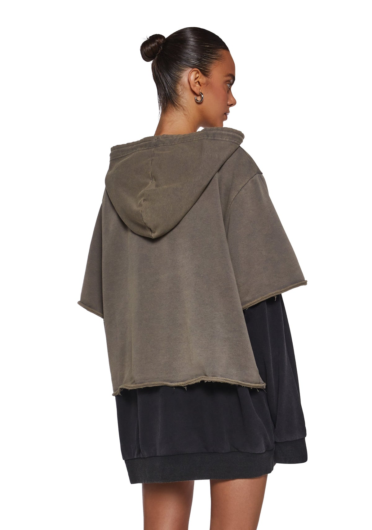 Warp Layered Pullover Hoodie