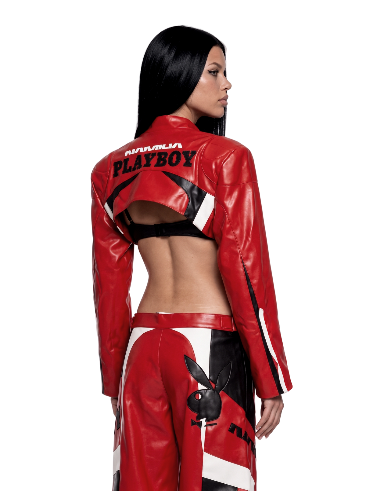 Playboy Moto Bolero Jacket - Red