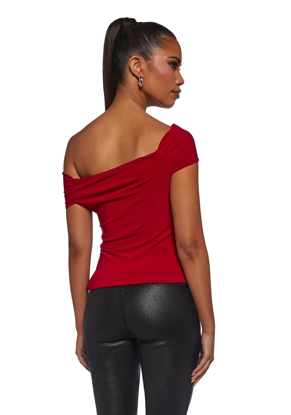 Mega Star Off The Shoulder Top - Red
