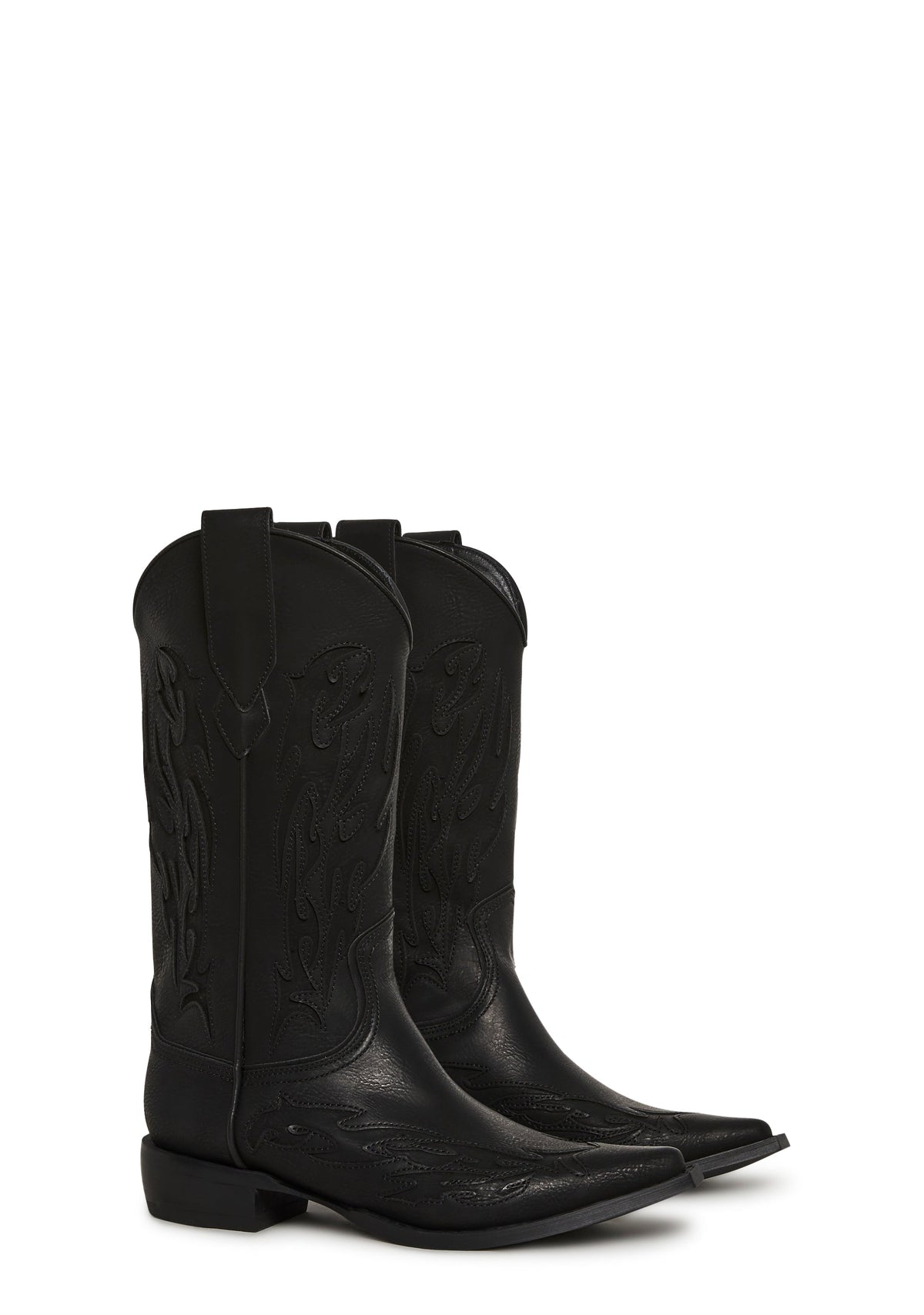 Femme Revolt Cowboy Boots - Black