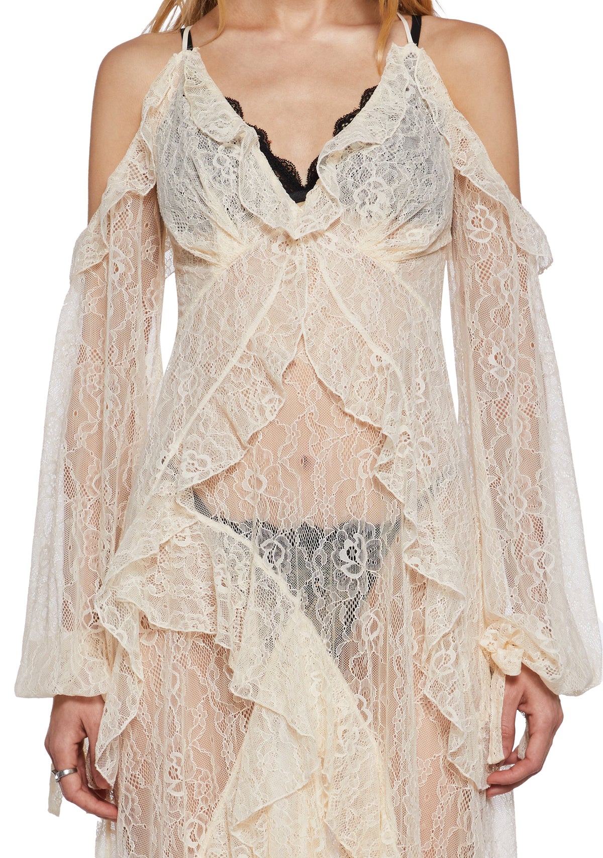 Desert Mirage Lace Maxi Dress