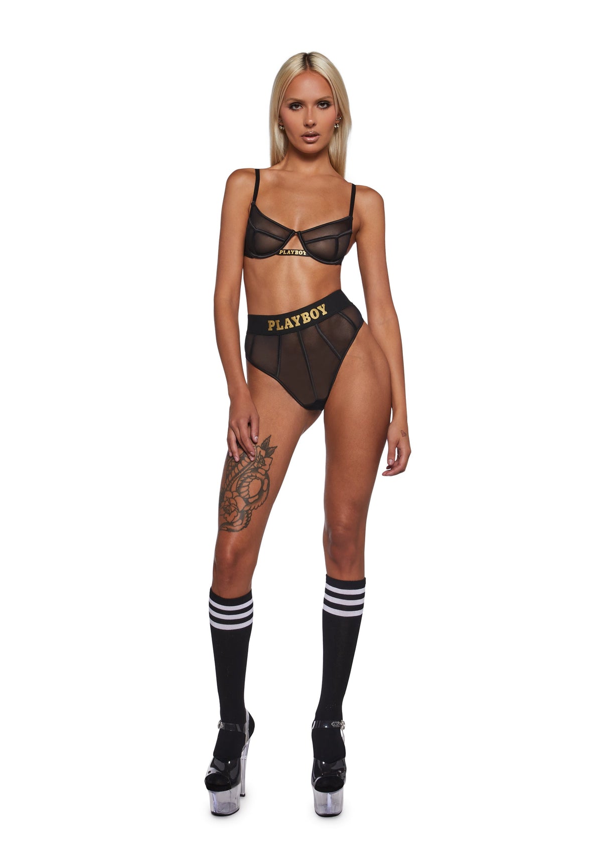 Playboy Cage 2-Piece Set - Black