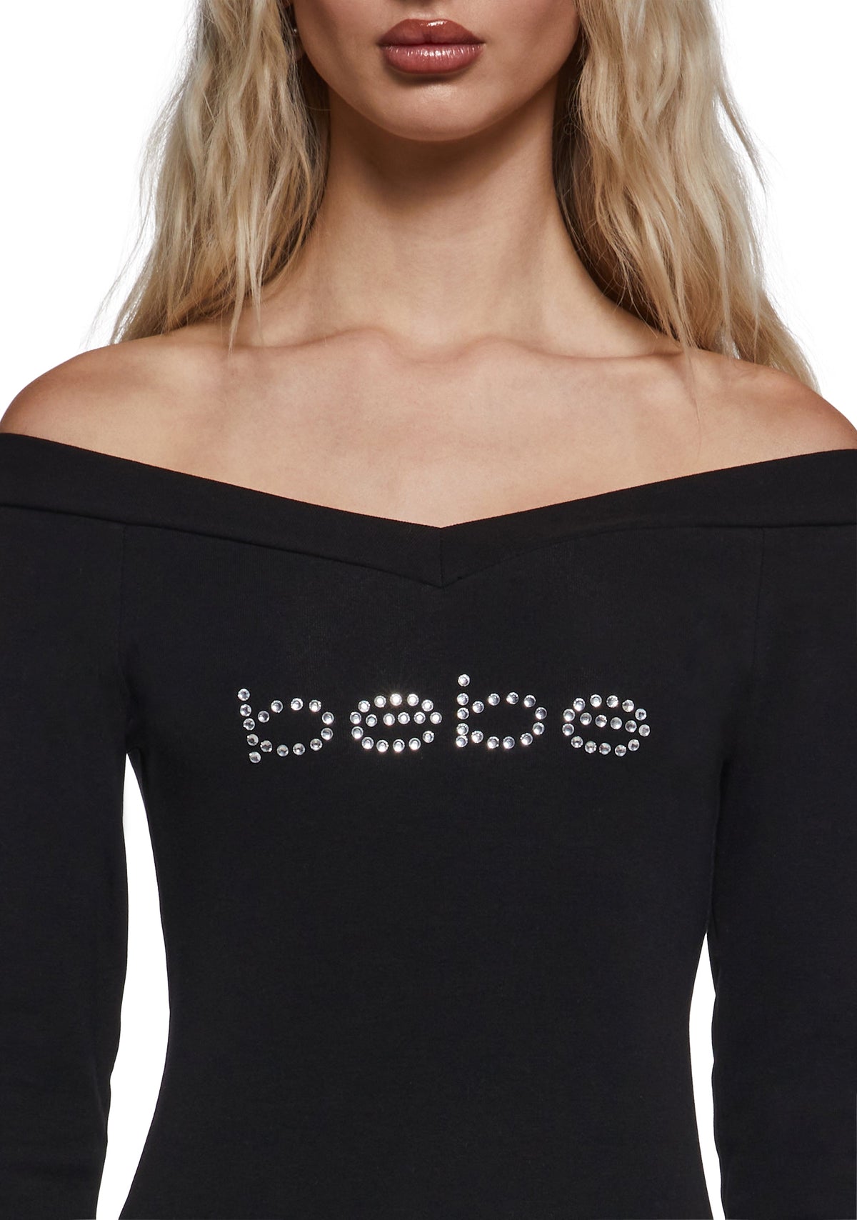 Logo Off The Shoulder Top