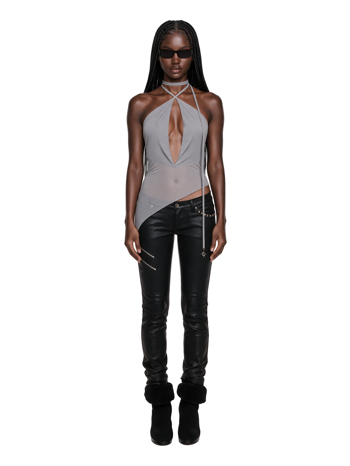 Remix Asymmetrical Halter Top