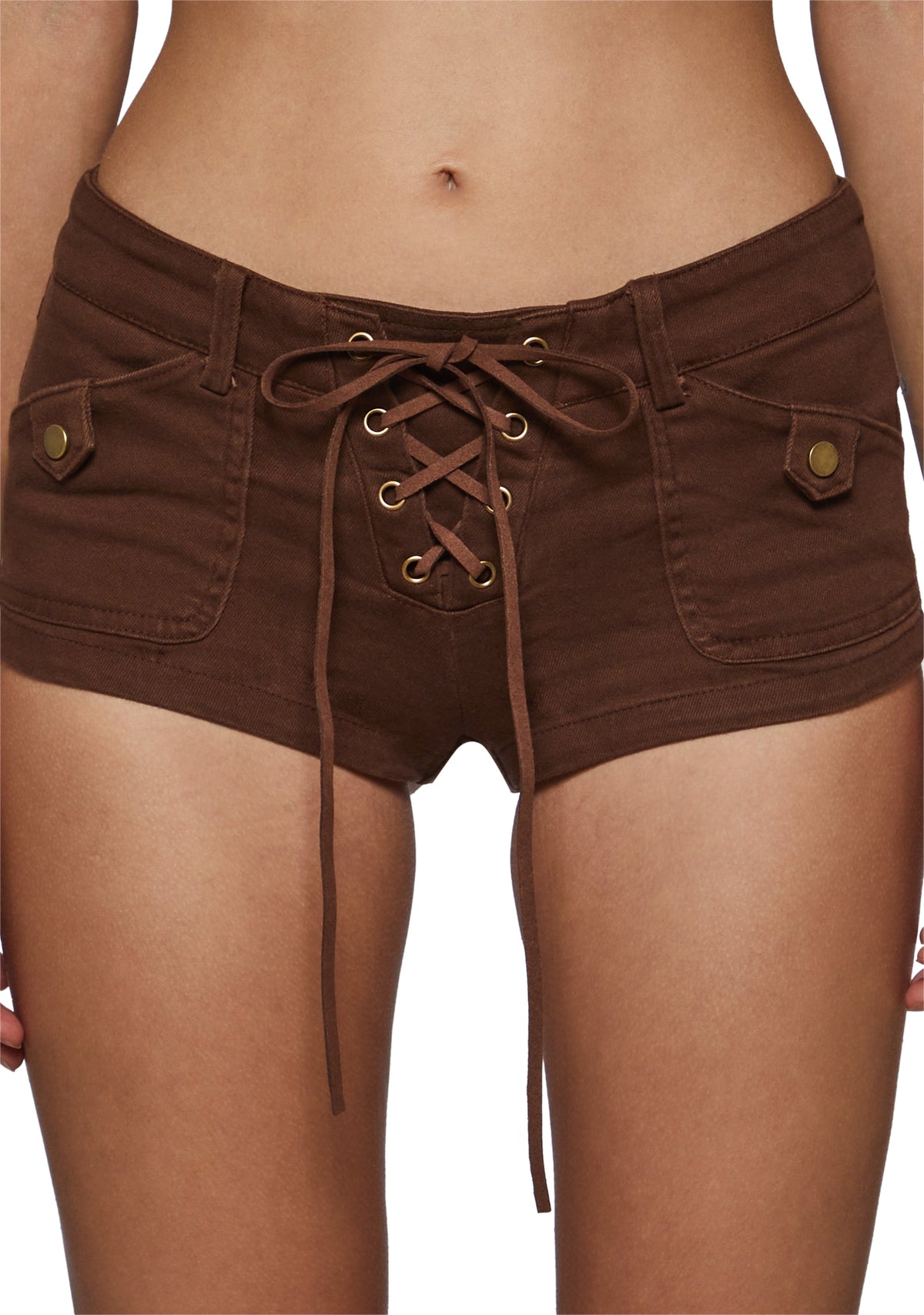 Kelly Cargo Lace Up Micro Shorts