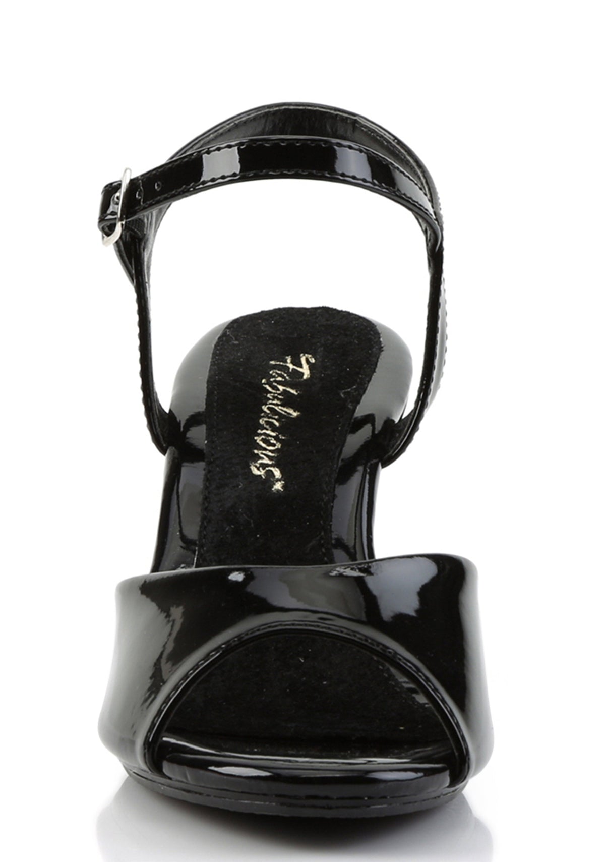 Belle-309 Platform Ankle Strap Sandals-Black