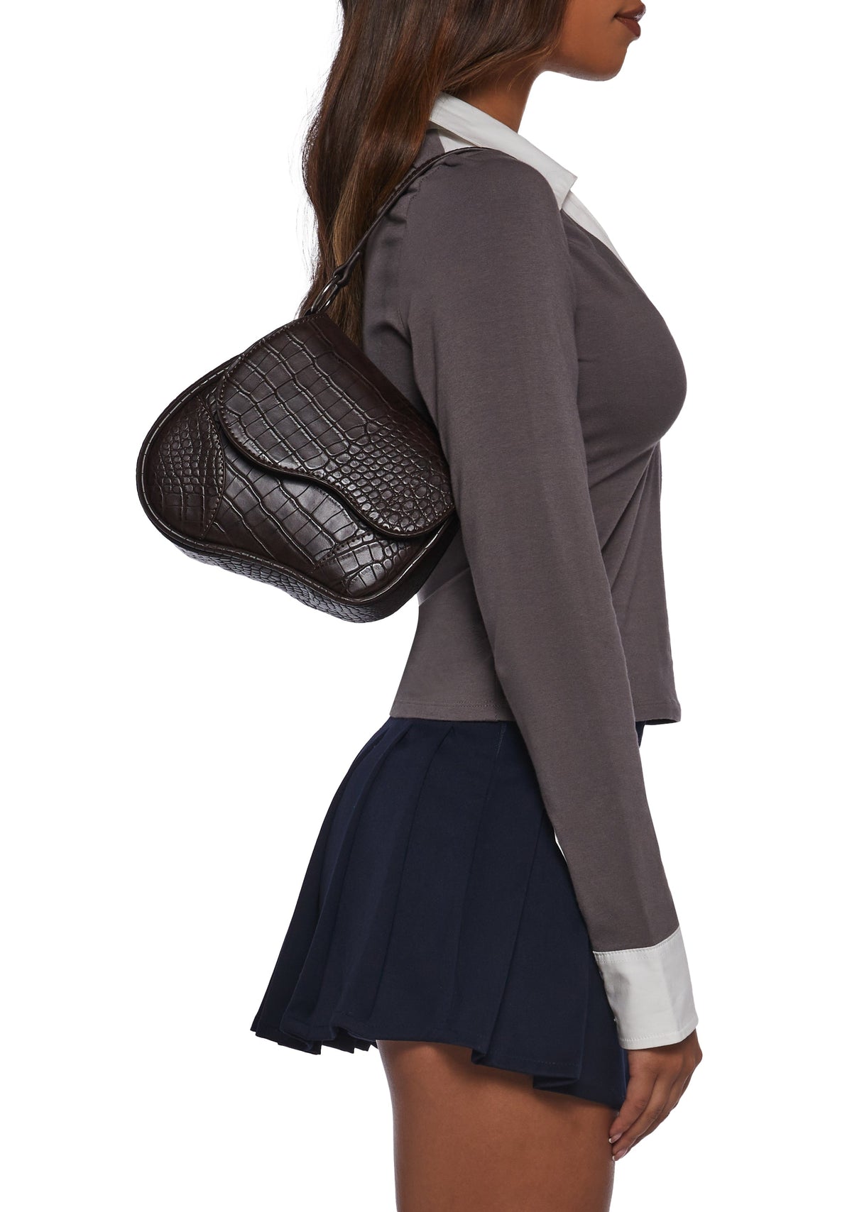 Enamored View Saddle Bag - Brown
