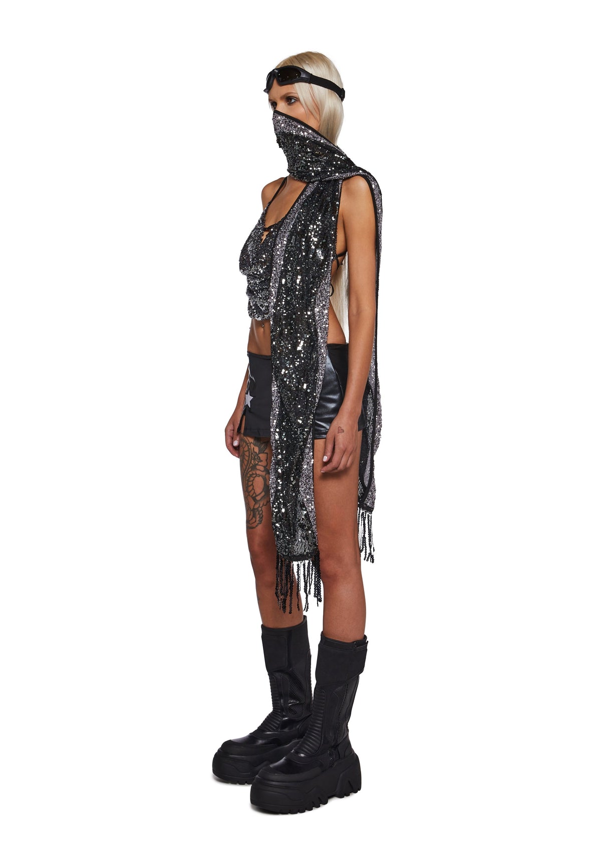 Clear Curiosity Scarf - Metallic