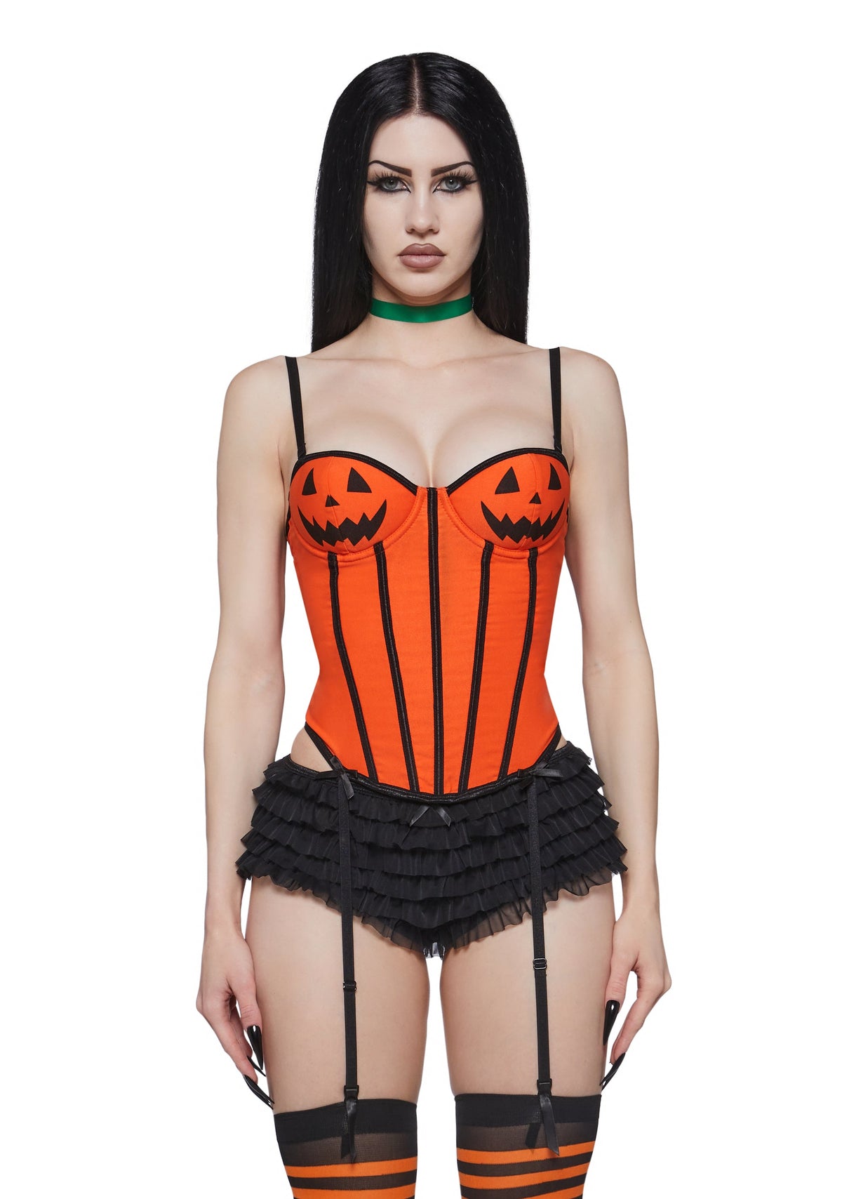 Sexy Pumpkin Corset Costume