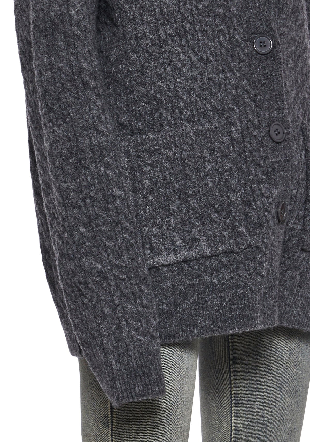 Rooftop Escape Knit Cardigan - Gray