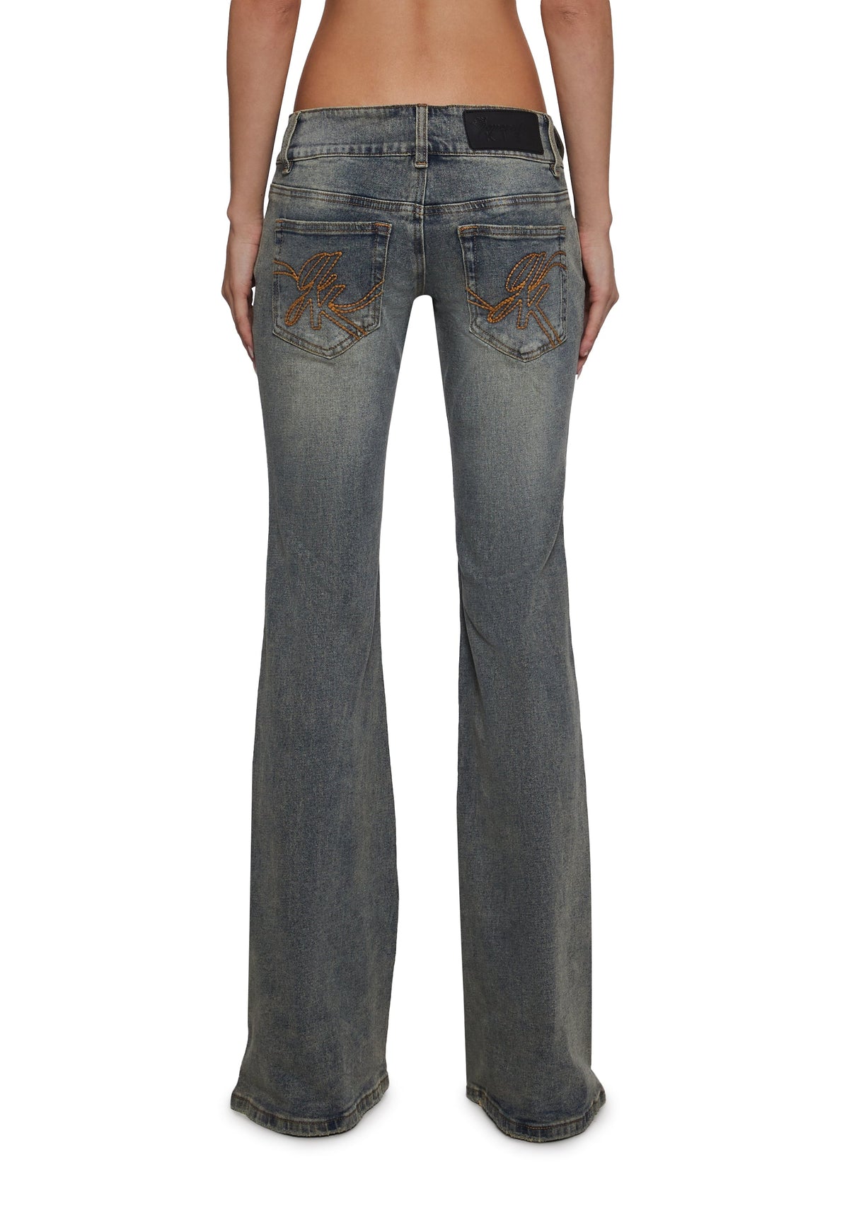 Devon Side Belt Low Rise Jeans