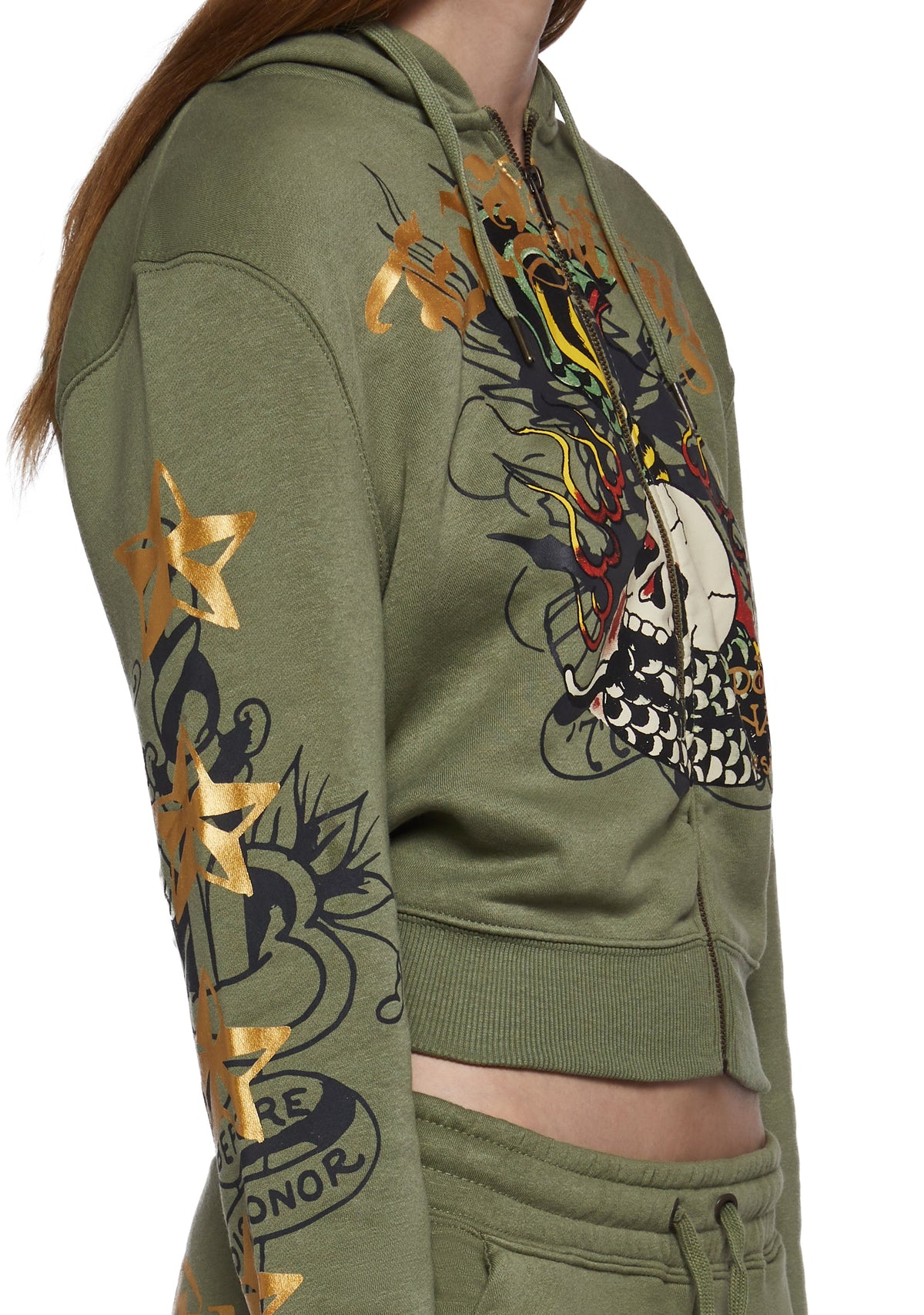 Cobra Flame Zip Front Hoodie